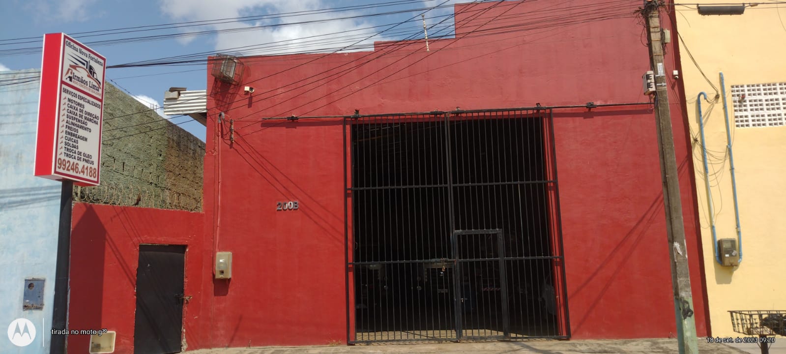 Fachada Oficina Nova Fortaleza Irmãos Lima Rua da Frota Fortaleza